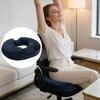 Memory Foam O-Shaped Hollow Seat Cushion – Slow Orthopedic Cushion For Chair, Car, Or Home. Breathable Mesh Fabric, Pressure-Relieving Hollow