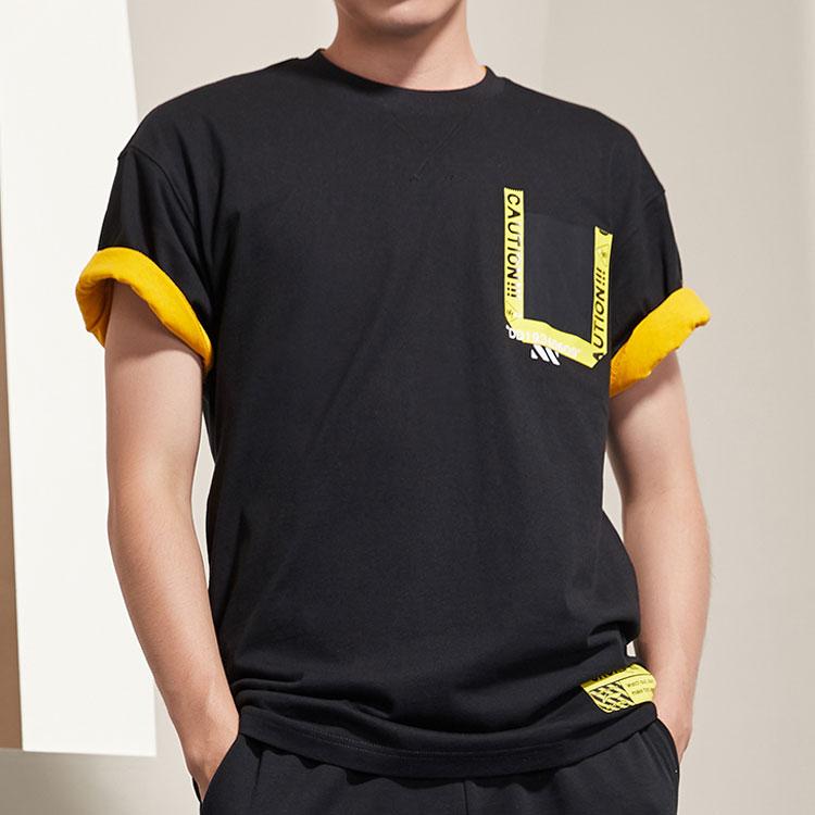 Li-Ning X Disney Co-Branded Loose Short Sleeve T-Shirt Men Tops Black AHSP069-2