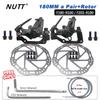 NUTT MTB Mountain Bicycle Discs Brake Red Color Brakes Line Caliper 160MM Disk 180MM Rotor For BMX Scooter Front Rear Bike Parts