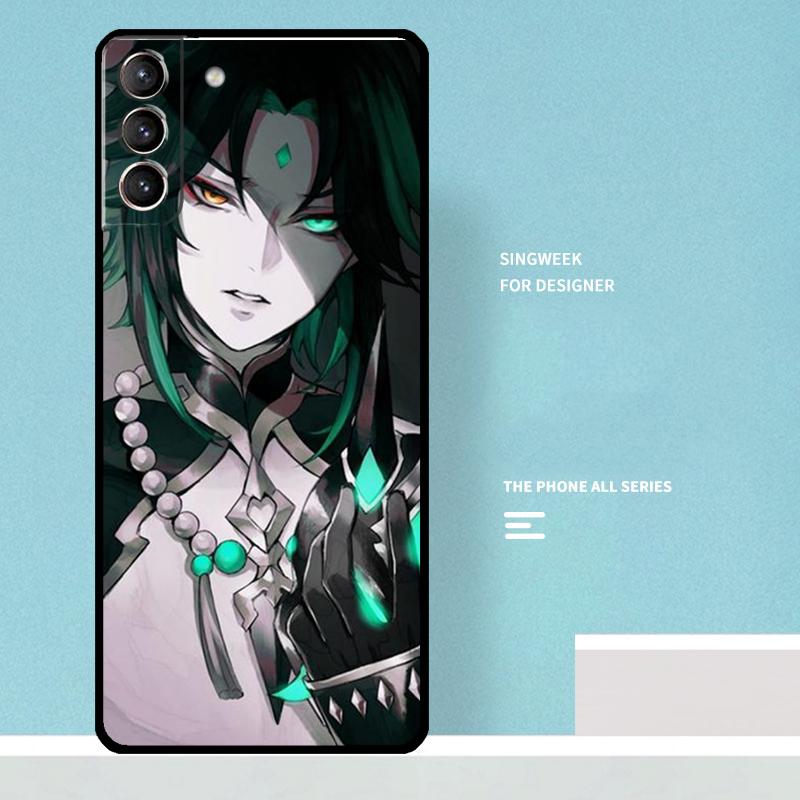 Genshin Impact Xiao Case For Samsung Galaxy S25 Ultra S25 FE S20 S21 S22 S23 Plus S9 S10 S24 Ultra Phone Cover