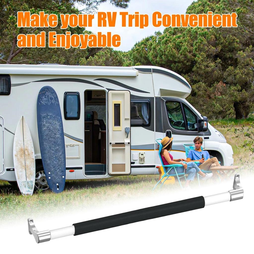 Campers/Car Screen Door Grab Rods Protects Screen Door & Easier Exit from Travel Trailer Adjusts from 21.6'' To 32.3''