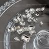 5Pcs Sparkle Sharp Diamond Nail Art Rhinestones Jewel Decoration Mix Clear White Nail Charms Ornaments
