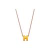 Mini Pop H Pendant Decoration Women Necklace Rose-Gold Yellow H147992FOB1-F044