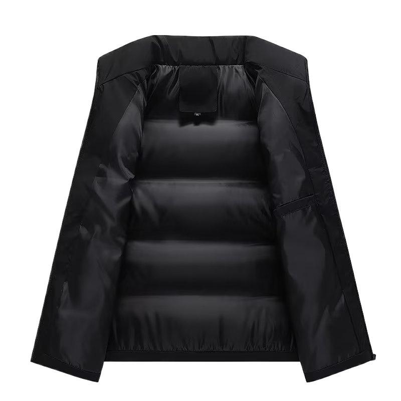 Men's Down Cotton Solid Color Winter Vest - Trendy, Loose, Thick, Warm, Versatile Outerwear for Couples