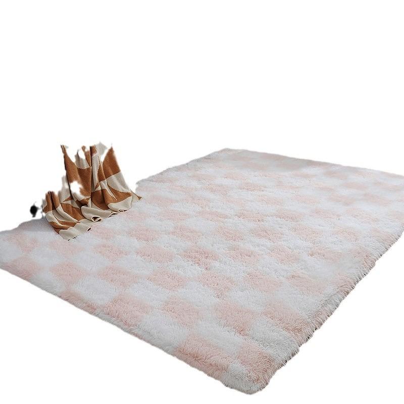 Area Rugs for Bedroom, Upgrade Non-Slip Grey Fluffy Soft Shag Carpet, Indoor Floor Gray Fuzzy Shaggy Living Room Plush Rug for Kids Home Dorm Decor