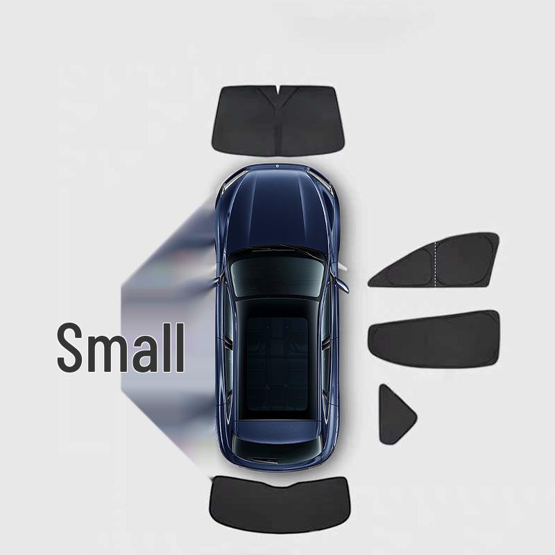 AITO New M8 Car Sunshade Set: Front Windshield & Second Row Side Windows Privacy Curtains