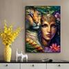 DIY Diamond Painting Goddess of Nature Cross Stitch Kit Mosaic Art Diamond Painting Full Circle/Square Diamond Home Decoration
