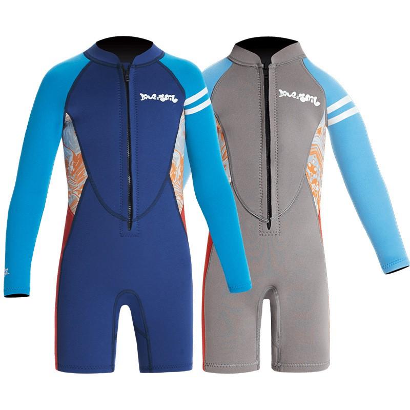 Kids Full Wetsuit 2.5mm Neoprene Dive Suit Snorkeling Swimming Surfing Warm Protection