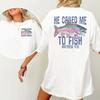 Called To Fish Christian T-Shirt, Faith-Based Fishing Shirt, Christian Summer Sh