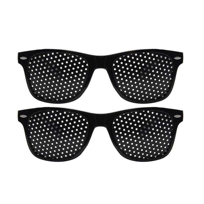 

1/2/3 шт. Очки против близорукости и астигматизма, для коррекции зрения, от усталости, с точечными отверстиями, с отверстиями, для улучшения зрения, очки