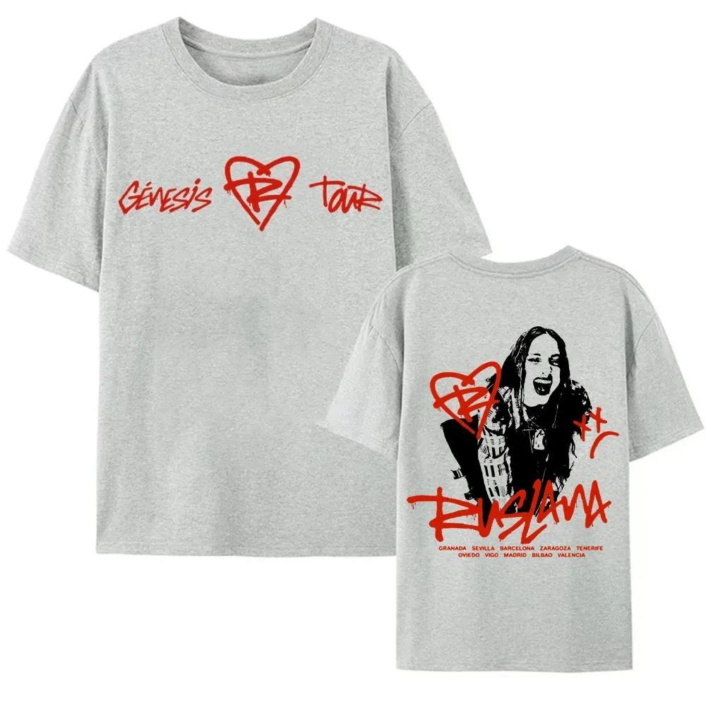 Singer Ruslana Album Tour 2026 Graphic T Shirts Men Women Clothing Fashion Vintage Pop Music T-shirts Casual Cotton T Shirt Tops