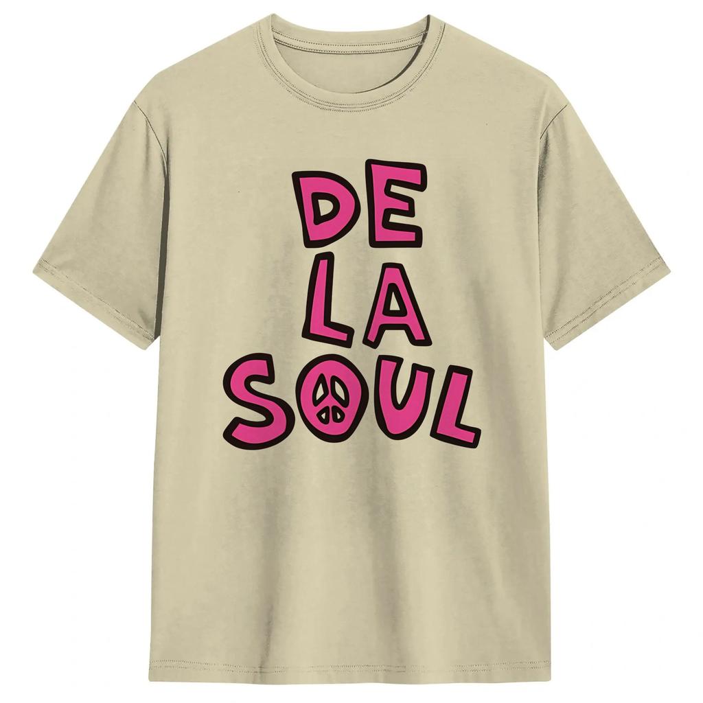 Hip Hop De La Soul TShirt Summer 100 Cotton TShirts For Unisex Harajuku Casual Tshirt Short Sleeves Vintage Top Tees