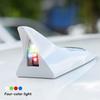 Car Solar Energy Shark Fin Antenna LED Warning Tail Lights Auto Roof Decorative Anti-Tailing Flash Strobe Light