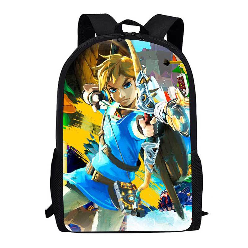 Legend Of Zelda Backpack Breath Of The Wild Game Student School Bag 3D Printed Backpack Cartoon