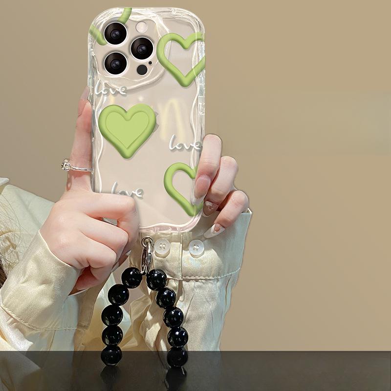 Lanț Verde Love Potrivit pentru Husă Telefon Mobil Huawei Mate30 Transparent Nova10/9 Honor 80/70pro Anti-cădere