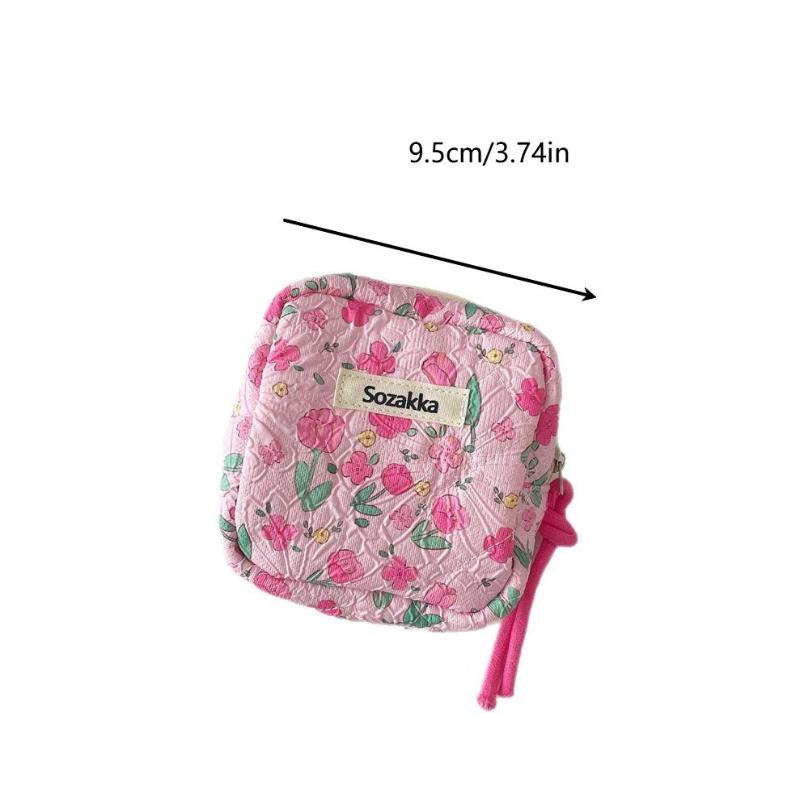 Cartoon Girls Sanitary Napkin Storage Bag Large Capacity Girls Menstrual Sanitary Napkin Storage Bag Portable Bag