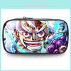 Trendy One Piece Student Stationery Case With Cool Luffy And Zoro Skill Prints
