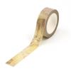 1PC. 10M Decorative Rero Kraft English Script Stamps Map Washi Tape Adhesive Stickers Masking Tape Cute Journaling Stationery