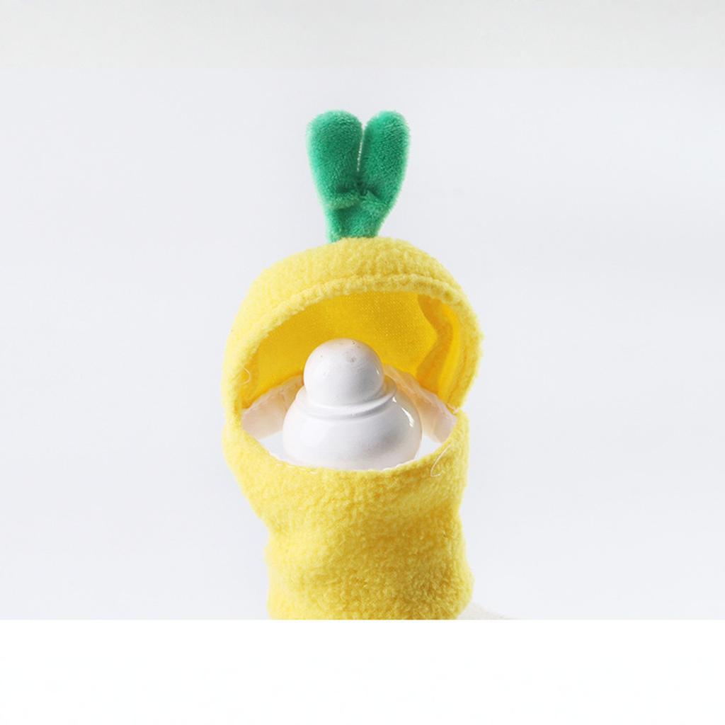 Parrot Pineapple Hooded Pullover Pet Costume Windproof Warm Outdoor Wear Cute Bird Transformation Outfit for Small Animals