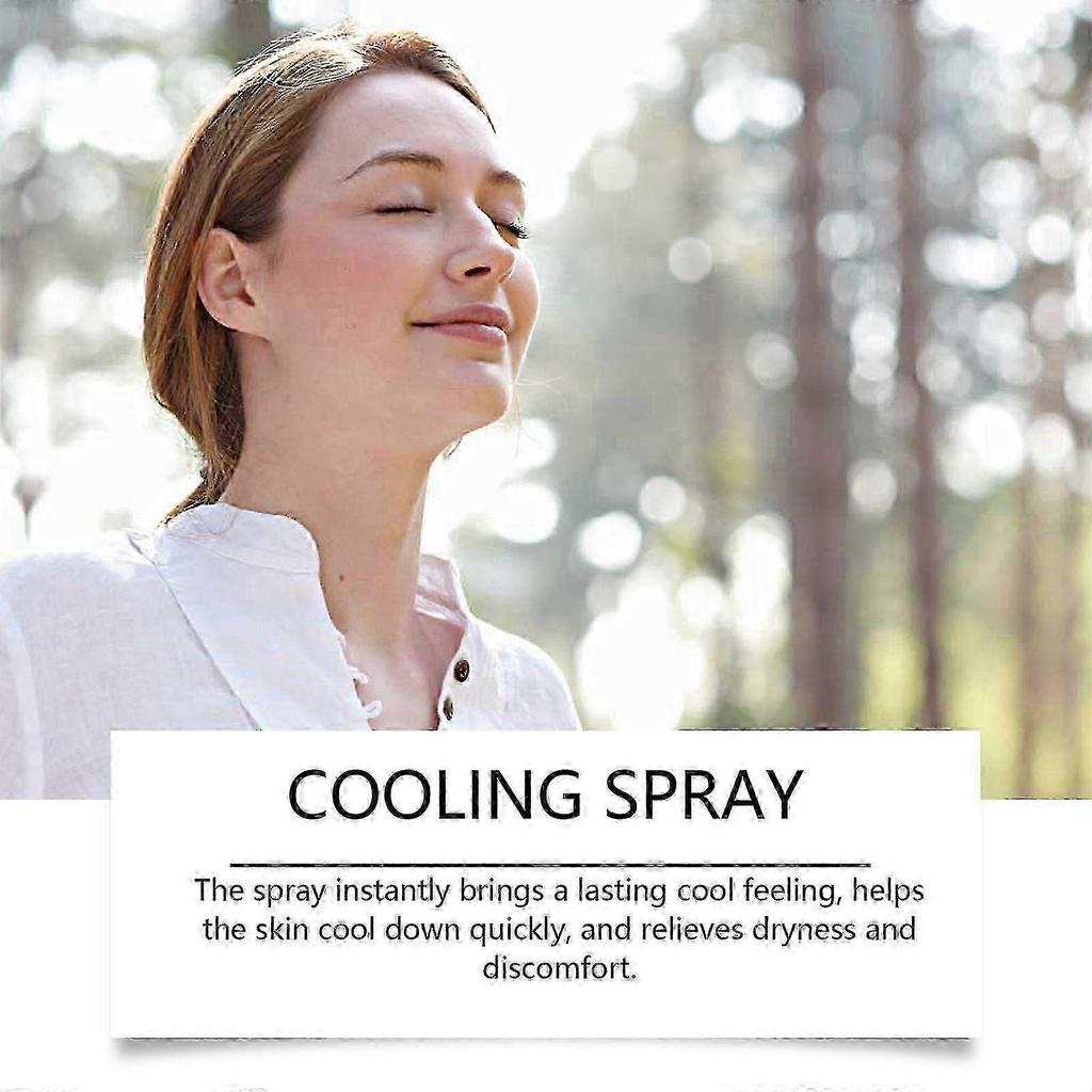Spray Rinfrescante, 2 Pezzi Estivo Portatile per Esterno Corpo Rinfrescante Lenitivo Non Appiccicoso