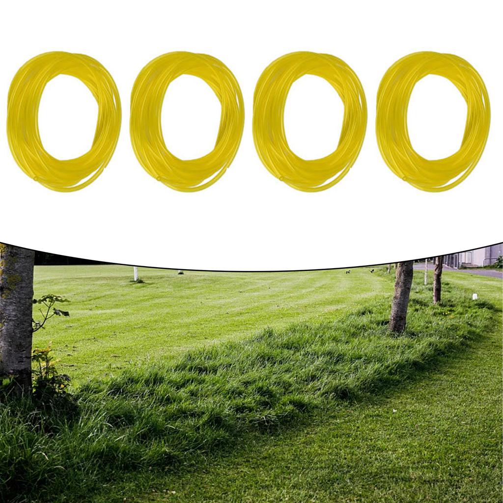 4 Größen Universal Benzin Kraftstoffleitung Schlauch für Kettensäge Fadentrimmer Gebläse Kunststoff Gelb Kraftstoffleitung 1M