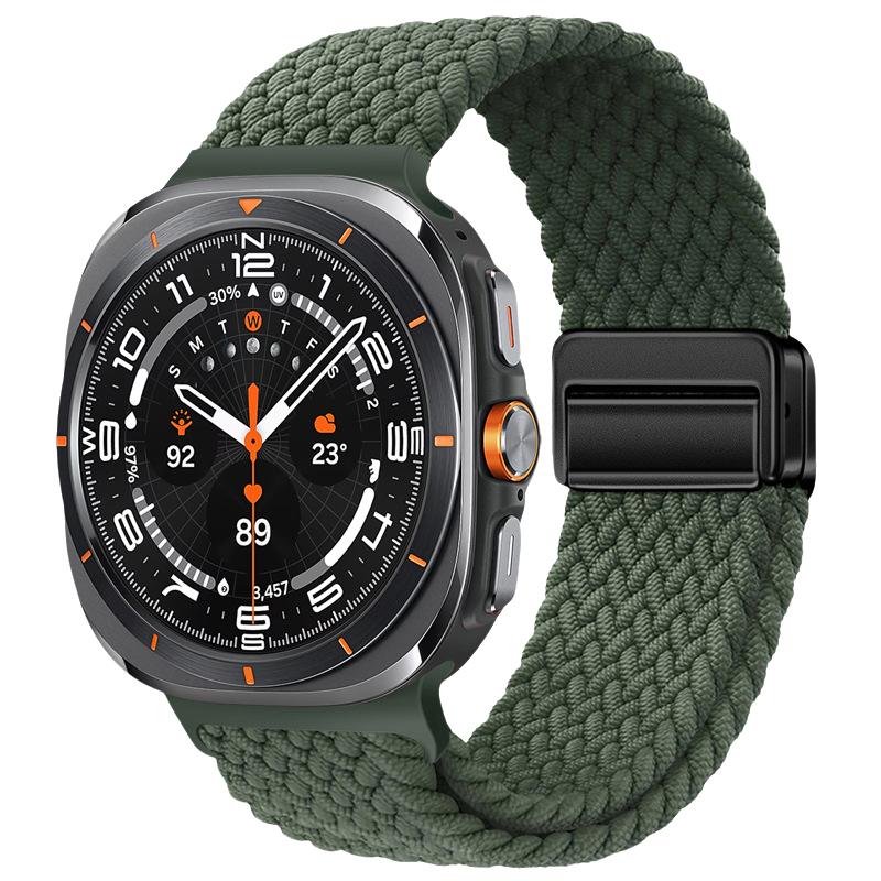 

Ремешок Weave для Samsung Galaxy Watch Ultra 47 мм для мужчин и женщин, сменный ремешок с магнитной застежкой для Samsung Galaxy Watch Ultra 47 мм Galaxy watch ultra зелёный