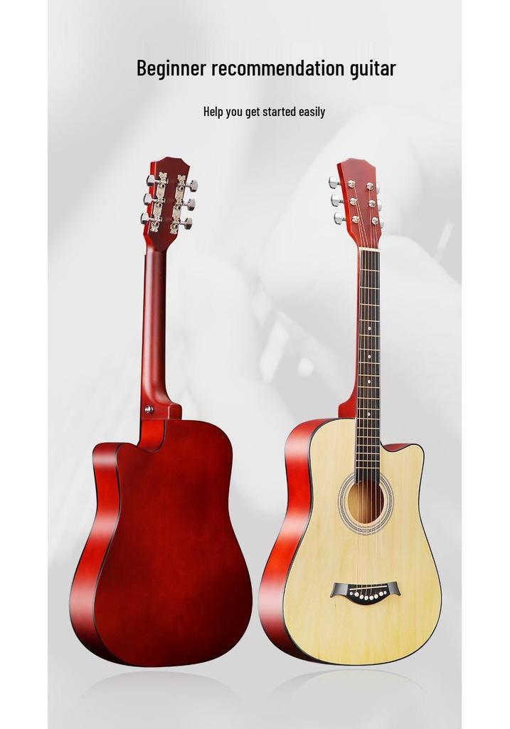 38" & 41" Wooden Beginner Practice Guitars In Stock