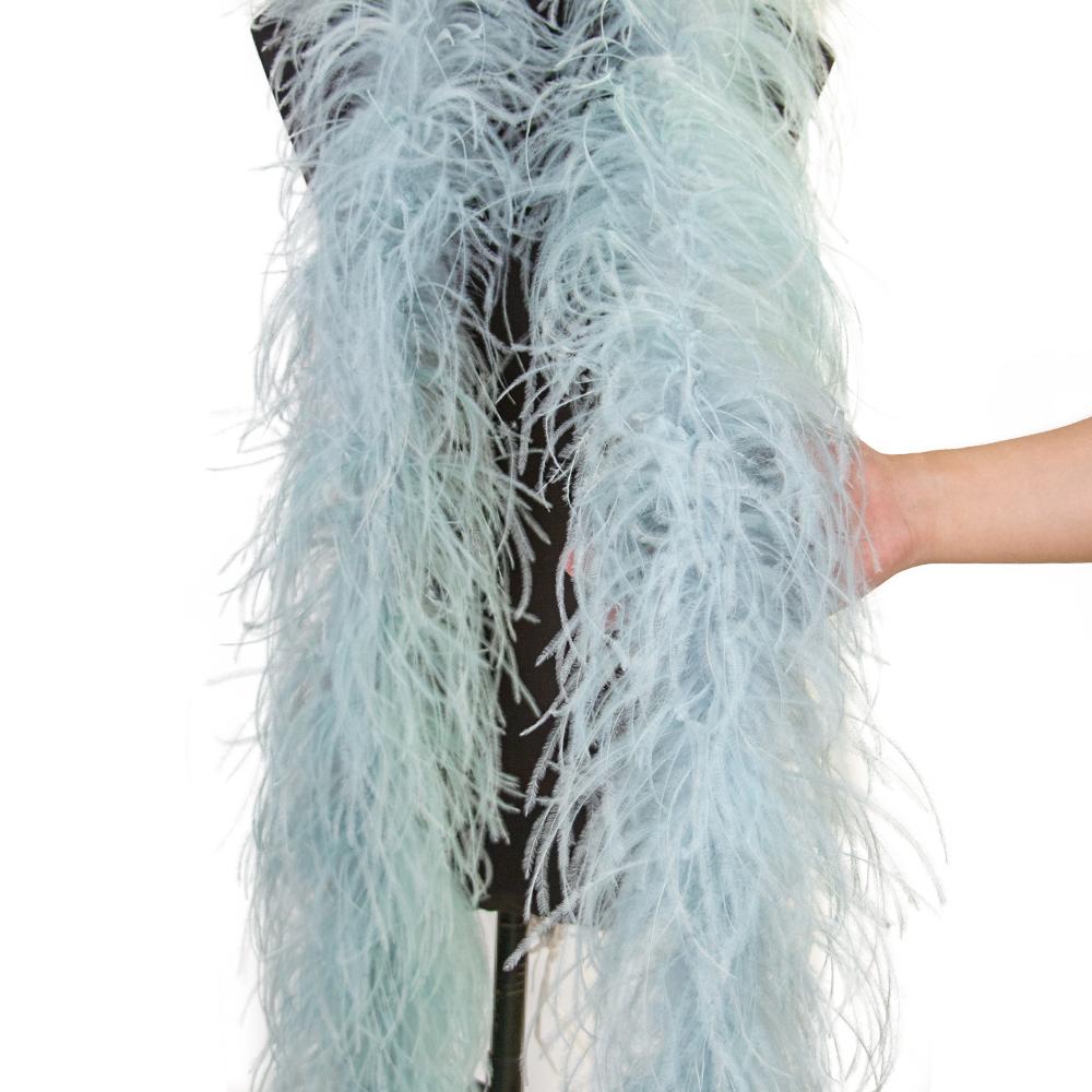 DIY 2M Natural Ostrich Feathers Boa Decoration for Party Wedding Dress Shawl Clothes Sewing Accessories Crafts Plume 1 3 6 10 20 PLY