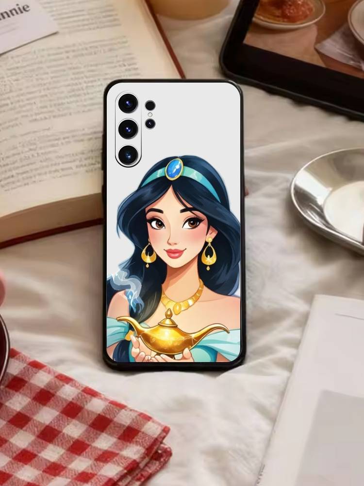 T-Rapunzel Princess Phone Case For Samsung S26,S25,S24,S23,S22,S30,S21,Ultra,Plus,FE 5G Black Soft Cover