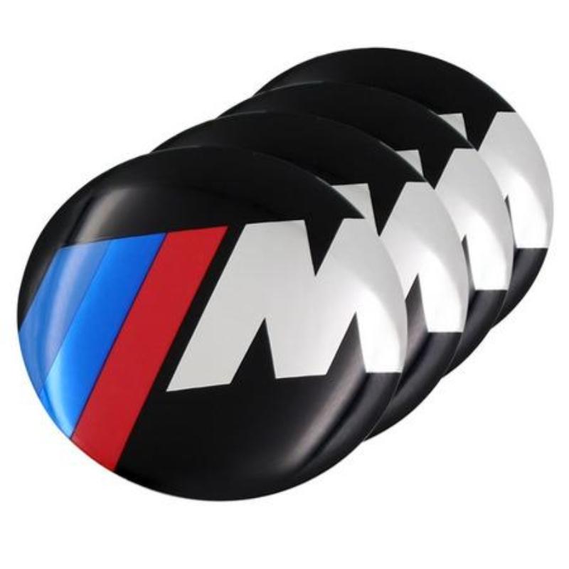 

4 шт./лот 56,5 мм M Motorsport Car Wheel Center Hub Cap Sticker Алюминиевый центр колеса Эмблема Наклейки