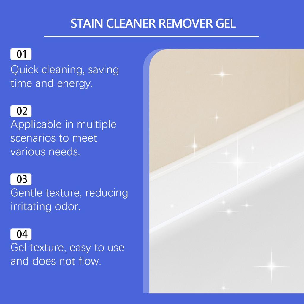 Household Stain Cleaner Is An Effective Cleaning Gel For Showers, Bathrooms, Tiles And Sinks