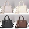 Minimalist Pu Tote Bag With Zipper Pockets For Daily Commuting Women