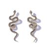   Personalized Retro Cold Wind Alloy Zodiac Snake Stud Earrings Advanced Exquisite Versatile Casual Daily Women's Models