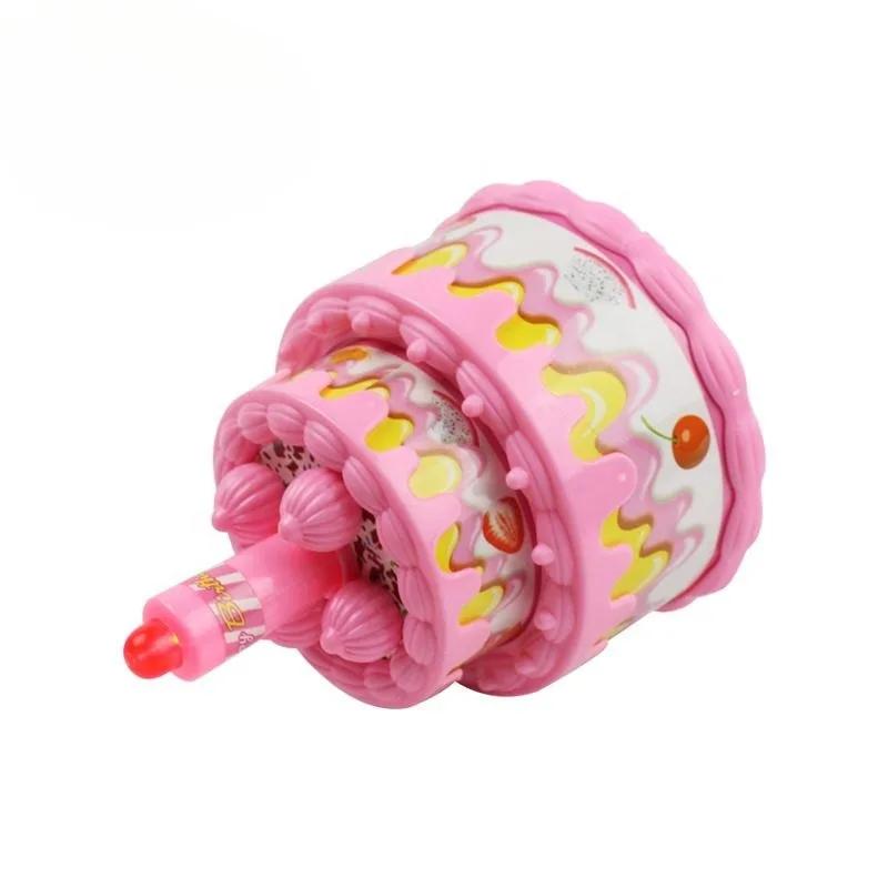 Birthday Cake Plaything With Lights & Music Pretend Play Food Kitchen Plaything Princess Tea Time Plaything Dessert Present For Toddlers Girls Boys