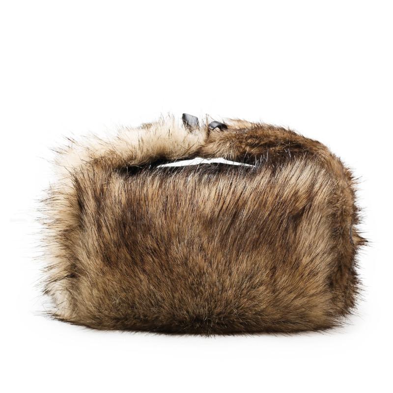 Hat Men's winter ear protection hat Windproof and cold proof Thickened warm imitation fox fur Prince landlord hat