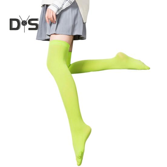 

1 пара женских зимних носков выше колена с высокой трубой, противоскользящие, эластичные, однотонные, сохраняют тепло, меняют форму ноги, для повседневных школьных свиданий, чулки 42