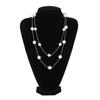 Lady Women Long Pearl Necklace Pendant Jewelry Sweater Chain