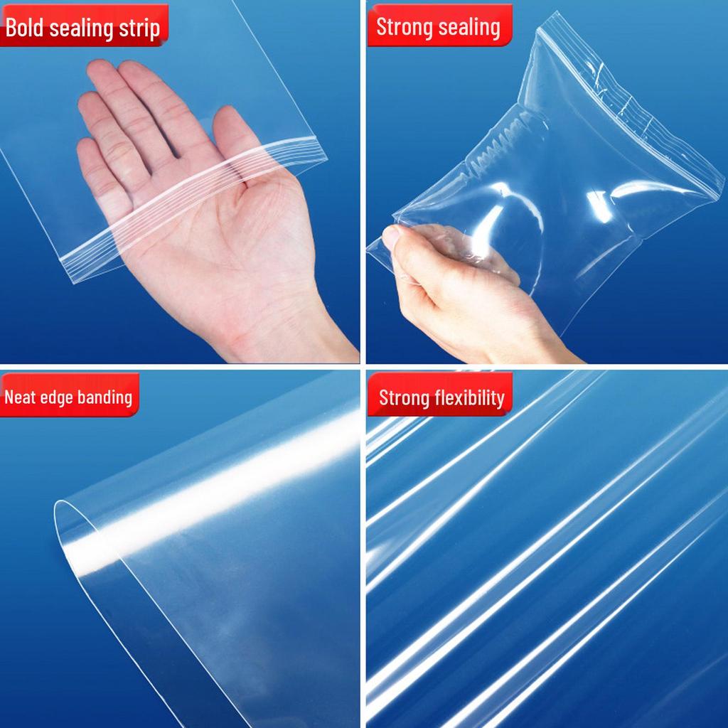 Thickened Transparent PE Self-Sealing Disposable Food Bag