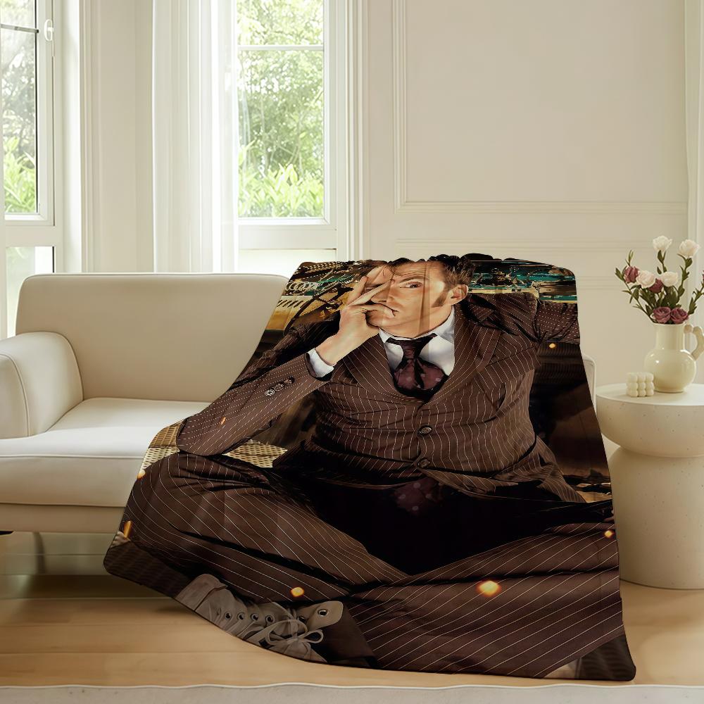 Scottish actor Divid tennant Blanket For Sofa Office Bed Plane Travel Sleep Read Relax Camping Soft And Warm