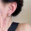 Doppellagige Zirkon-Creolen: Modisch, Schlicht, Allround-Stil für Frauen.