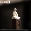 Zen Ungefesselt Buddha Charakter Tee Haustier Handgefertigt Kleiner Blumentopf Landschaftsgestaltung Tee Figur Spielzeug Mini Tee Statue Ornamente