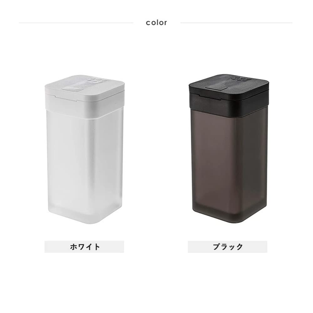 Yamazaki Jitsugyo (Yamazaki) Magnetic Spice Bottle L [Set of 4] Sliding OpenClose Seasoning Container Tower White 5827 X 4