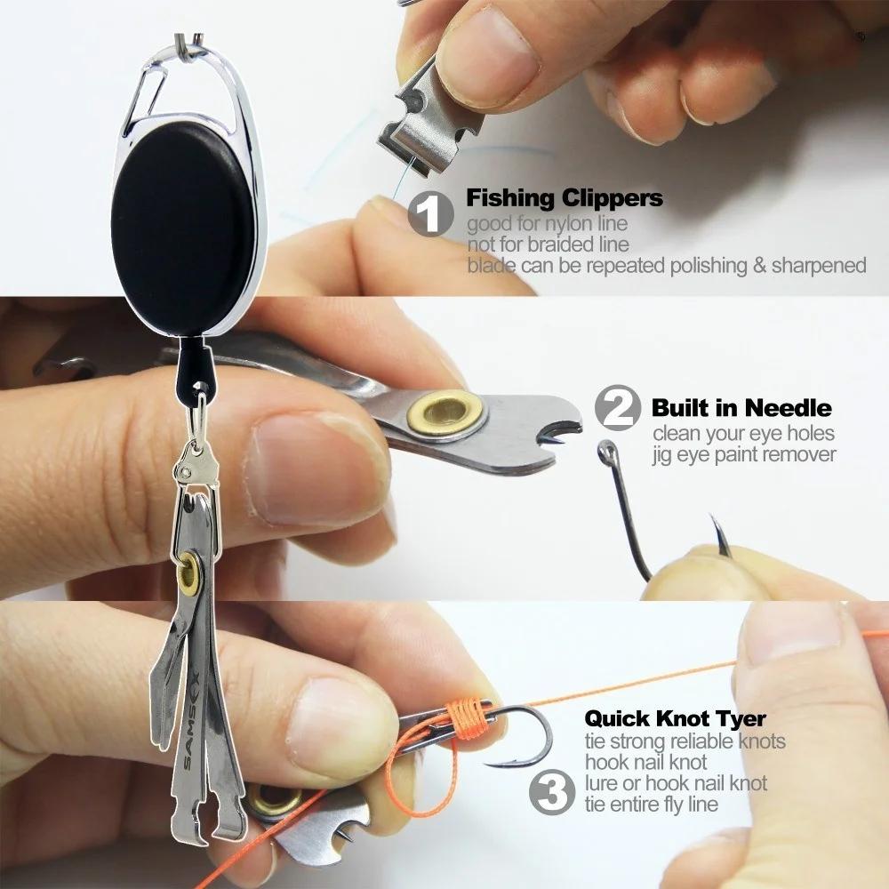 Outdoor Fishing Multifunctional Three in One Binding Hook Thread Cutting and Untiing Multi-purpose Integrated