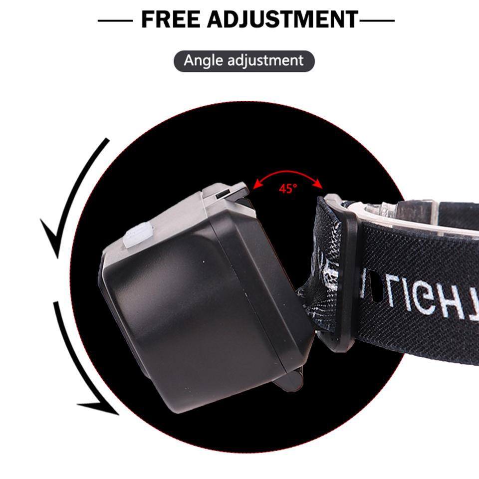 XP-G Q5 COB Led Fishing Headlight Use Rechargeable 18650 Battery Headlamp Head Flashlight Lamp Torch for Camping Light