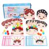 Baby Threading Bead Game Montessori Sensory Toys Emotion Matching Color Sorting Fine Motor Skills Early Educational Creative Toy