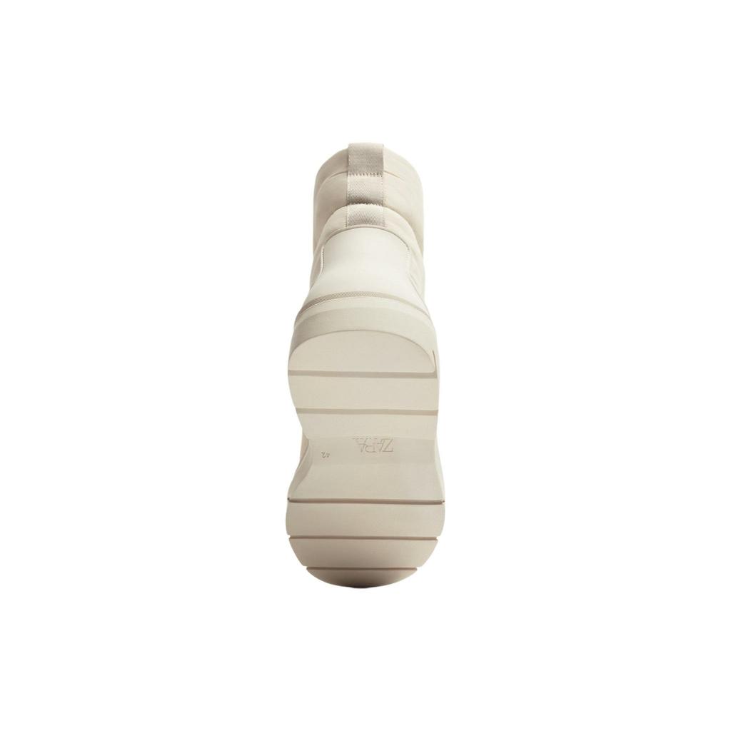 Zara Comfortable Versatile Short Tube Snow Boots Men Boots Beige 12033320002