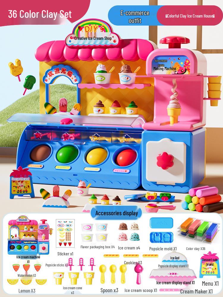 Princess Ice Cream Pretend Play Set for Girls Ages 3-6: Birthday Gift for Little Influencers