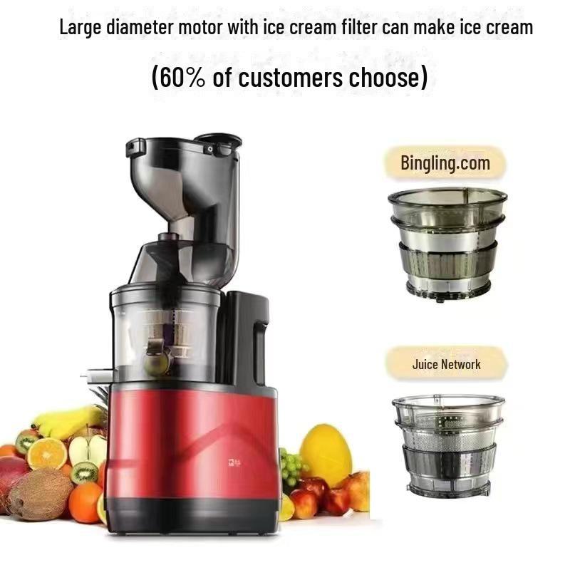 Stainless Steel Juicer with Juice and Pulp Separation - Home Automatic, Large and Small Caliber, Gift Option