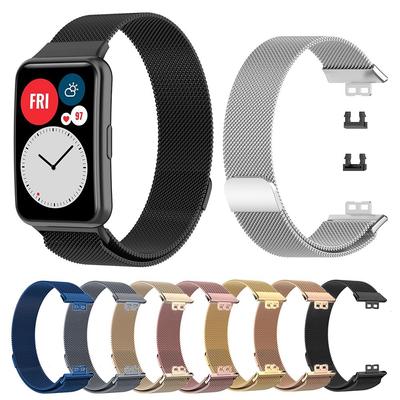 Milanese Bilek Kayışı Huawei İzle Fit akıllı saat Bandı Yedek Kordonlu Saat için Huawei İzle Fit Bilezik