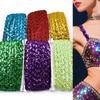 DIY Sewing Sequin Lace Braided Band 15MM Dress Wedding Tape Decor Ribbon  Trim Sewing Clothes Stage